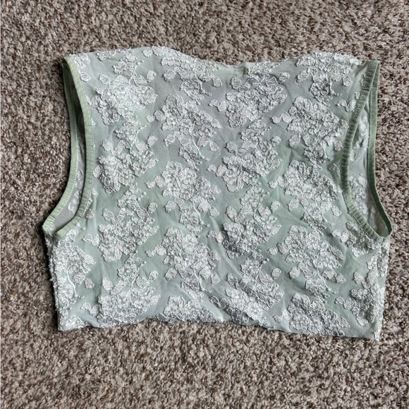 🦋 E.B.C Collection Mint Green Lace Bralette Medium Comfy Casual - Picture 3 of 5